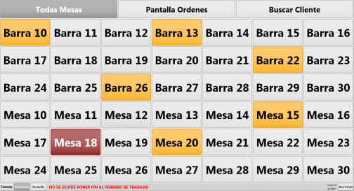 software pos mesas restaurantes