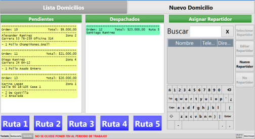 sitema pos domicilios